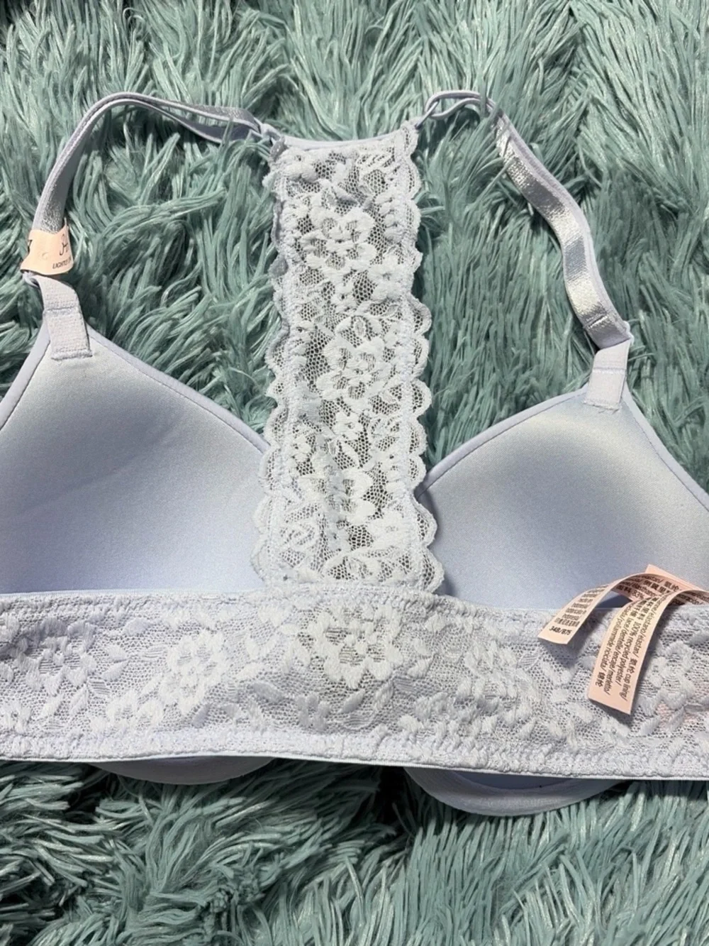 Victoria's Secret Light Lavender Lace-Back T-Shirt Bra